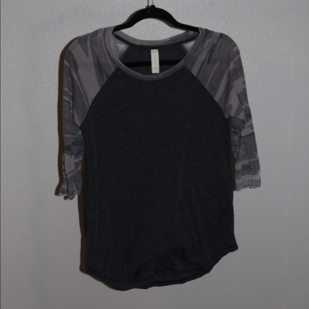 Camo Sleeve Long Sleeve Shirt
